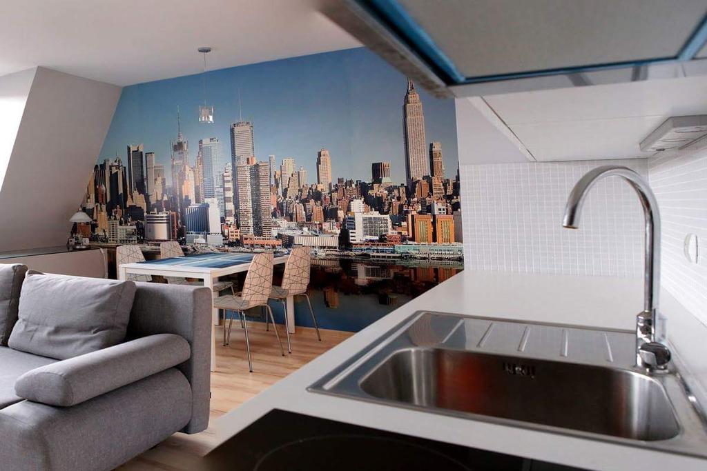 35m² Studio-Apartment, 1 eigene Posen Exterior foto